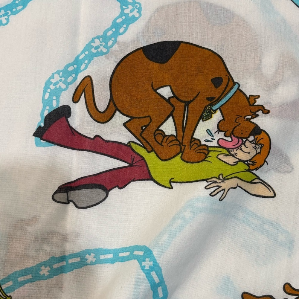 Scooby Doo Full Flat Sheet Vintage Y2K - Picture 5 of 7
